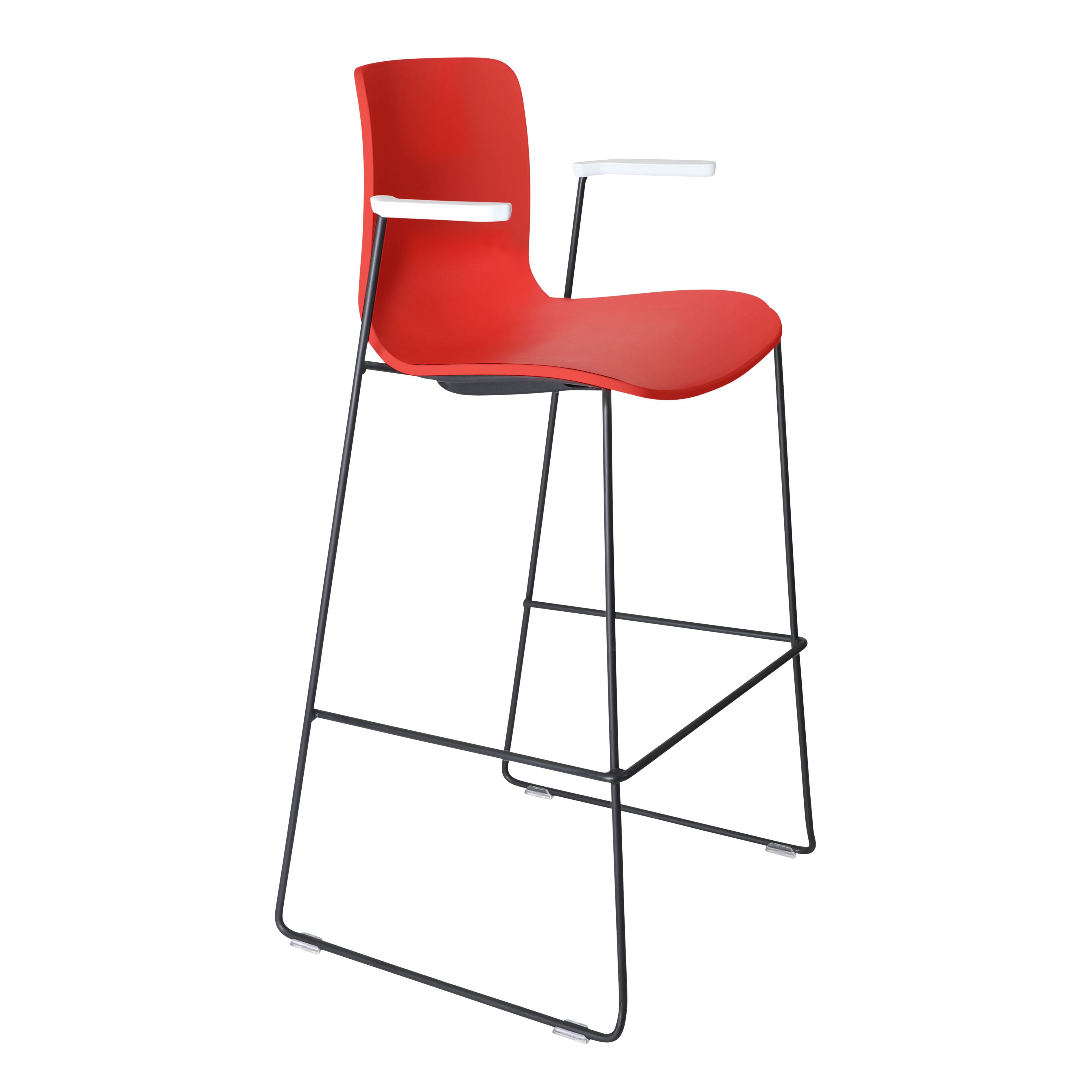 Acti Stool (Red / Stool Sled Base)